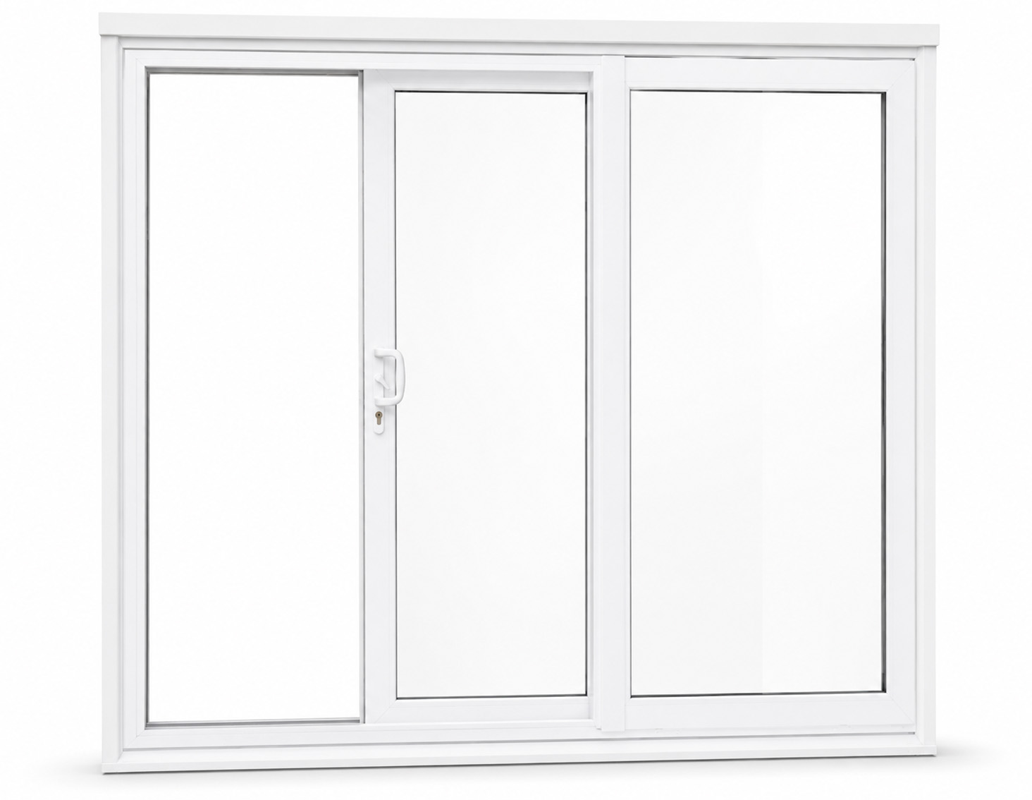 Sliding patio door opening from a finished interior toward a patio or deck